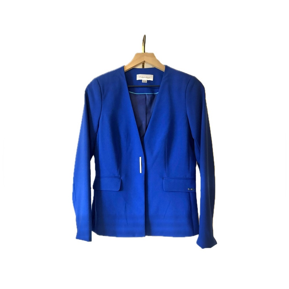 Calvin Klein one button suit blazer